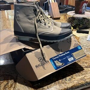 Magellan Outdoors Men's Two-Tone Canvas Boots